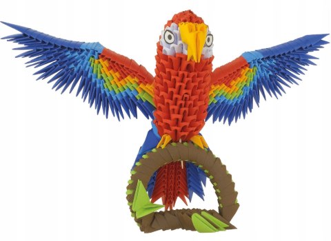 Origami 3D Papuga Alexander Papier Składanie 591 elementów 8+