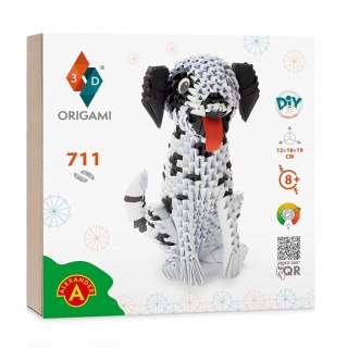 Origami 3D Pies Dalmatyńczyk Alexander Papier Składanie 711 elementów 8+