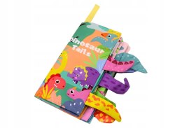 Pierwsza Książeczka dla Maluszka sensoryczna z Ogonkami Dinozaury Miękka