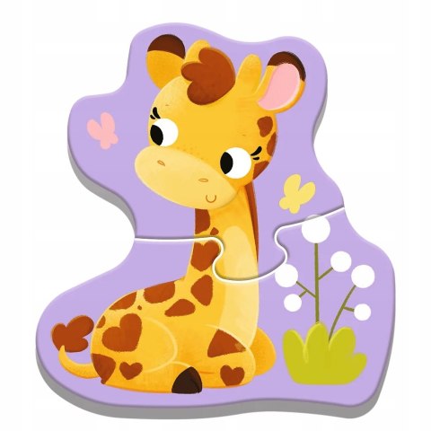Pierwsze Puzzle dwulatka Bobaskowe zwierzątka Trefl Baby Classic 2+
