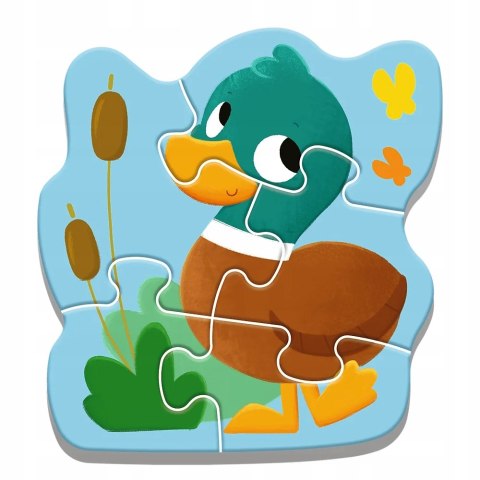 Pierwsze Puzzle dwulatka Bobaskowe zwierzątka Trefl Baby Classic 2+
