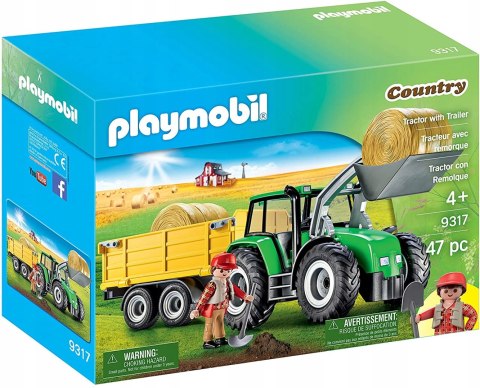 Playmobil Country 9317 Traktor z Przyczepą Wieś Farma