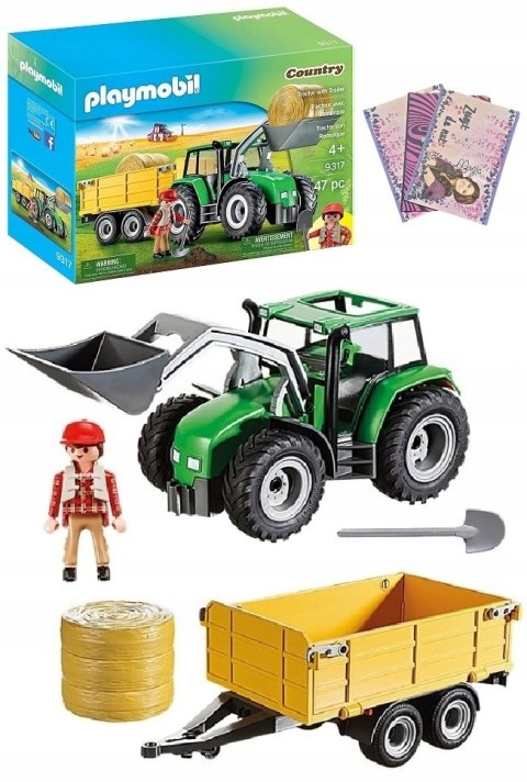 Playmobil Country 9317 Traktor z Przyczepą Wieś Farma
