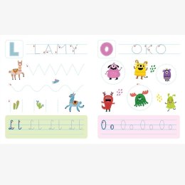 Poznaję literki i piszę wyrazy Ścieralny pisak Aksjomat