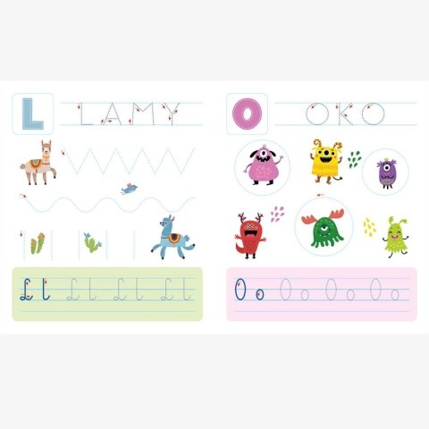 Poznaję literki i piszę wyrazy Ścieralny pisak Aksjomat