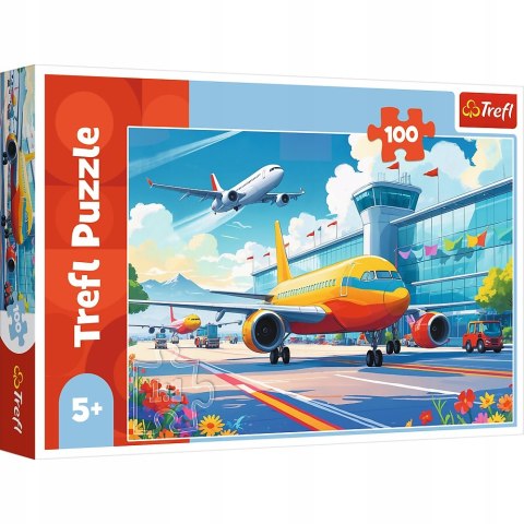 Puzzle 100 elementów Król przestworzy Samolot Pasażerski 16491 Trefl