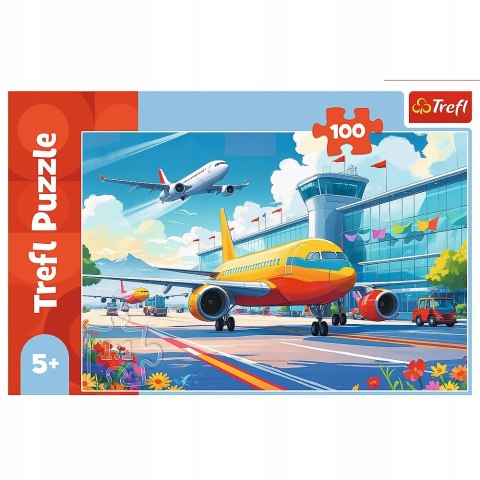 Puzzle 100 elementów Król przestworzy Samolot Pasażerski 16491 Trefl