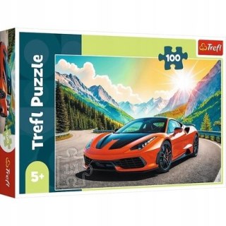 Puzzle 100 elementów Wyścig z czasem 16490 Trefl Auto Sportowe