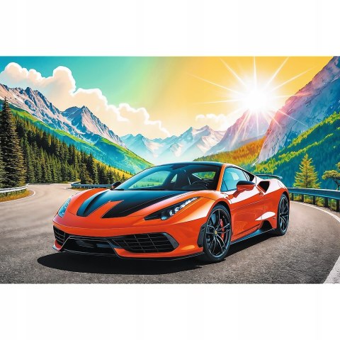 Puzzle 100 elementów Wyścig z czasem 16490 Trefl Auto Sportowe