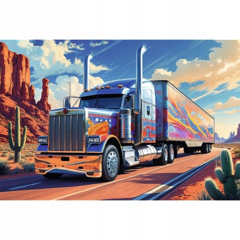 Puzzle 160 elementów Ciężarówka w trasie 15413 Trefl Truck Tir