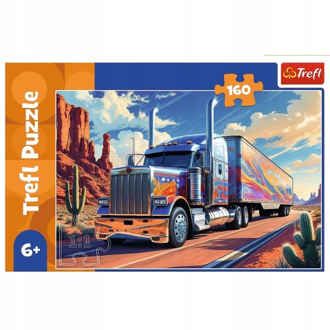Puzzle 160 elementów Ciężarówka w trasie 15413 Trefl Truck Tir