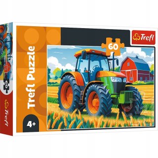 Puzzle 60 elementów Pojazd rolnika Traktor 16492 Trefl
