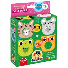 Puzzle CzuCzu Moje puzzle z dziurką Zwierzątka 14 elementów Czu Czu