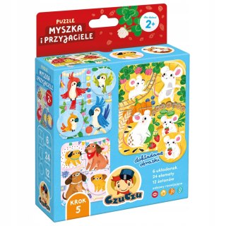 Puzzle Myszka i przyjaciele dla dzieci 2+ CzuCzu 6 Układanek