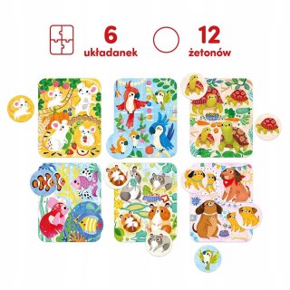 Puzzle Myszka i przyjaciele dla dzieci 2+ CzuCzu 6 Układanek