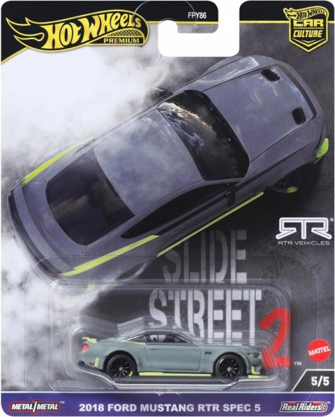 Samochodzik Hot Wheels Premium Ford Mustang RTR HKC85 Slide Street