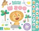 W zoo Posłuchaj zwierząt Książeczka z dźwiękami Aksjomat