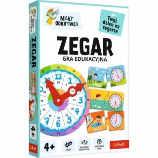 Zegar Mały odkrywca gra edukacyjna Trefl Rodzina Treflików 4+