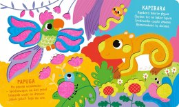 Zwierzęta w dżungli Książeczka z miękkim filcem Aksjomat