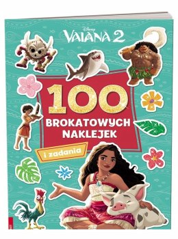 100 brokatowych naklejek Vaiana 2 Ameet Zadania Naklejki
