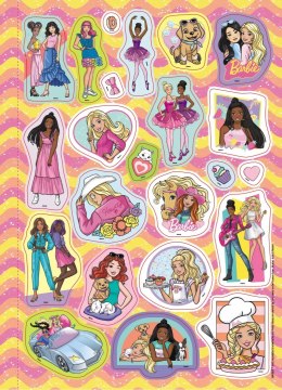 Barbie Mega kolorowanka brokatowe naklejki Ameet