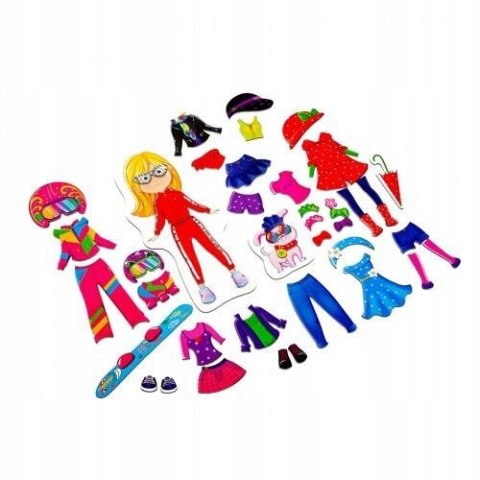 Gra planszowa Magnetyczna ubieranka Alice i Polly Roter Kafer