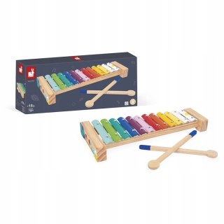 Instrument muzyczny drewniany Ksylofon cymbałki, Gioia, 18m + Janod