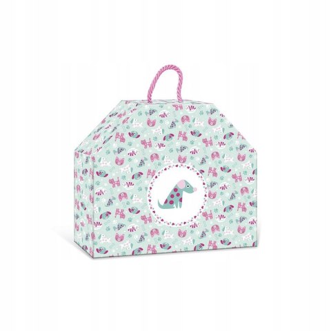 Janod Zestaw do tworzenia biżuterii Brokatowe spinki Pieski i kotki 5+