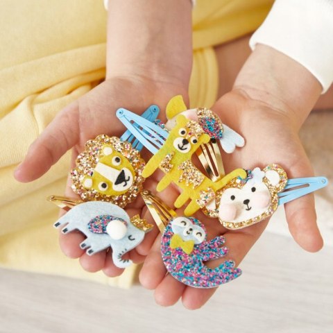 Janod zestaw kreatywny do tworzenia biżuterii brokatowe spinki do wlosów 5+