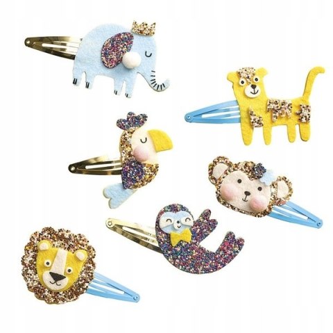 Janod zestaw kreatywny do tworzenia biżuterii brokatowe spinki do wlosów 5+