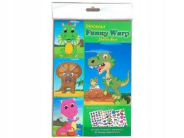 Karty z naklejkami Askato Dinozaury Naklejki