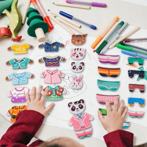 Klocki magnetyczne Nikole Ubieranka magnetyczna Roter Kafer