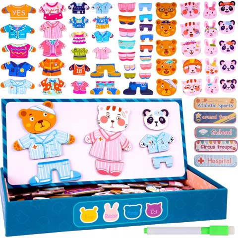 Klocki magnetyczne Nikole Ubieranka magnetyczna Roter Kafer