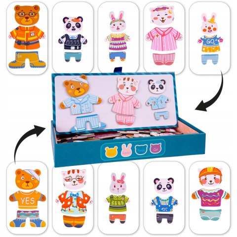 Klocki magnetyczne Nikole Ubieranka magnetyczna Roter Kafer