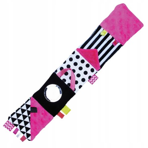 Kontrastowa Książeczka Sensoryczna różowa Moms