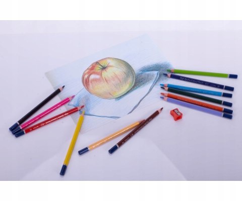 Kredki ołówkowe Astra trójkatne 12 sztuk Grube Temperówka Gratis