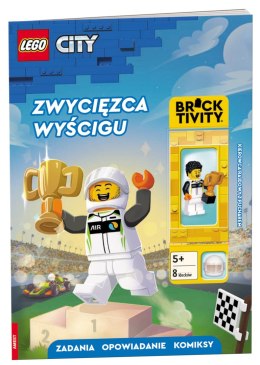 Lego City Zwycięzca wyścigu Ameet + FIgurka Kierowca Rajdowy z pucharem