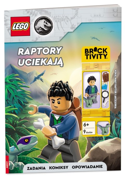 Lego Jurassic World Raptory uciekają Ameet + FIgurka Kenji i Mały Raptor