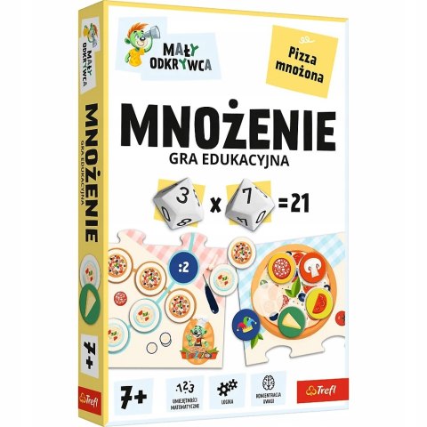 Mnożenie Mały odkrywca gra edukacyjna Trefl Pizza Mnożona 7+