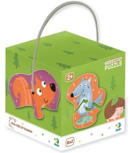 Moje PIerwsze Puzzle Dodo 18 elementów Puzzle 2-3-4 Zwierzęta leśne