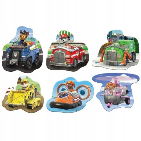 Moje Pierwsze Puzzle 4-6-8 Elementów Psi Patrol 6 Układanek Dodo