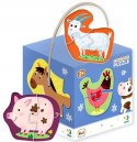 Moje Pierwsze Puzzle 6w1 Dodo Toys 2-3-4 Zwierzęta domowe 6 Układanek