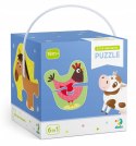 Moje Pierwsze Puzzle 6w1 Dodo Toys 2-3-4 Zwierzęta domowe 6 Układanek