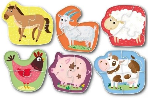 Moje Pierwsze Puzzle 6w1 Dodo Toys 2-3-4 Zwierzęta domowe 6 Układanek