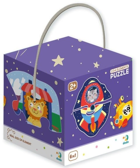 Moje Pierwsze Puzzle Dodo 2-3-4 elementy Transport Pojazdy