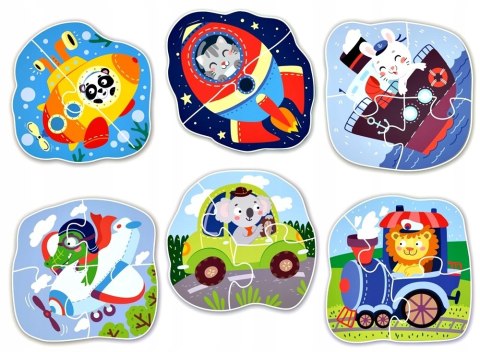 Moje Pierwsze Puzzle Dodo 2-3-4 elementy Transport Pojazdy