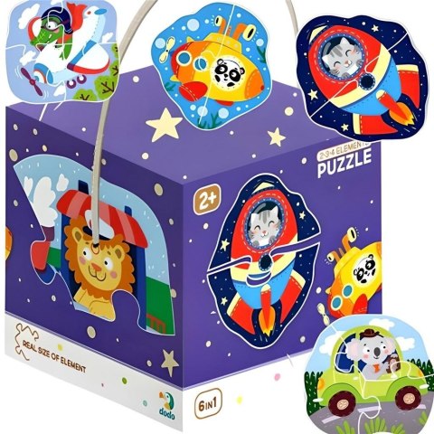 Moje Pierwsze Puzzle Dodo 2-3-4 elementy Transport Pojazdy