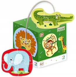 Moje Pierwsze Puzzle Dodo 2-3-4 elementy Zwierzęta Egzotyczne