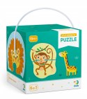 Moje Pierwsze Puzzle Dodo 2-3-4 elementy Zwierzęta Egzotyczne