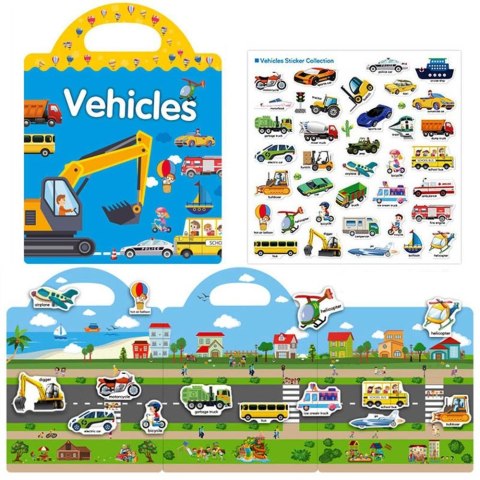 Naklejki wielokrotnego użytku Pojazdy Askato